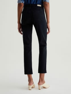 Mari Crop Sulfur Black Mid-Rise Slim Straight WOMENS BOTTOMS Photo 8