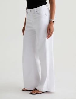 Saige Wide Leg Crop Gallery White Mid-Rise Wide Leg WOMENS BOTTOMS Photo 11