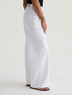 Saige Wide Leg Crop Gallery White Mid-Rise Wide Leg WOMENS BOTTOMS Photo 12