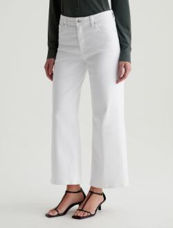 Saige Wide Leg Crop Gallery White Mid-Rise Wide Leg WOMENS BOTTOMS Photo 6