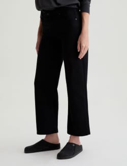 Saige Wide Leg Crop Super Black Mid-Rise Fit WOMENS BOTTOMS Photo 6
