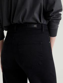 Saige Wide Leg Crop Super Black Mid-Rise Fit WOMENS BOTTOMS Photo 7