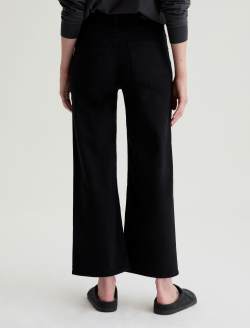 Saige Wide Leg Crop Super Black Mid-Rise Fit WOMENS BOTTOMS Photo 8