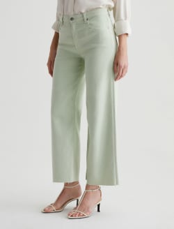 Saige Wide Leg Crop Pistachio Mid-Rise Wide Leg WOMENS BOTTOMS Photo 5