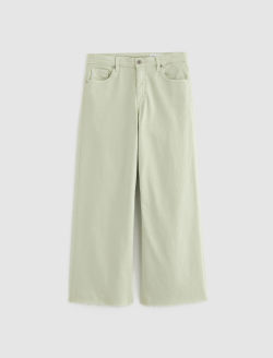 Saige Wide Leg Crop Pistachio Mid-Rise Wide Leg WOMENS BOTTOMS Photo 1