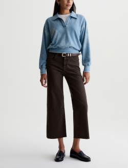 Saige Wide Leg Crop Jean Sulfur Burnt Umber Mid-Rise Fit WOMENS BOTTOMS Photo 2