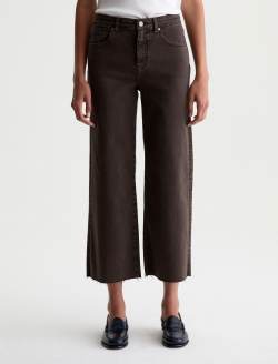 Saige Wide Leg Crop Jean Sulfur Burnt Umber Mid-Rise Fit WOMENS BOTTOMS Photo 3