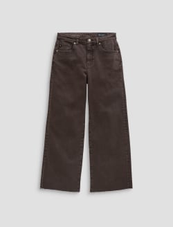 Saige Wide Leg Crop Jean Sulfur Burnt Umber Mid-Rise Fit WOMENS BOTTOMS Photo 1