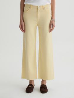 Saige Wide Leg Crop Jean Sunlight Yellow Mid-Rise Ankle Fit WOMENS BOTTOMS Photo 3