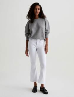 Farrah Boot Crop Gallery White Mid-Rise Boot WOMENS BOTTOMS Photo 2