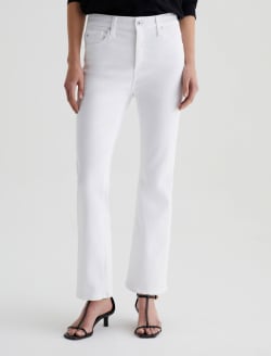 Farrah Boot Crop Gallery White Mid-Rise Boot WOMENS BOTTOMS Photo 3