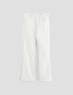 Farrah Boot Crop Gallery White Mid-Rise Boot WOMENS BOTTOMS Photo 1