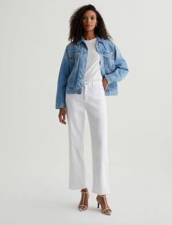 Brinley Crop Gallery White Mid-Rise Straight WOMENS BOTTOMS Photo 2