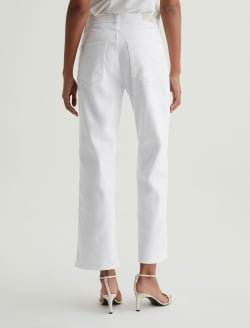 Brinley Crop Gallery White Mid-Rise Straight WOMENS BOTTOMS Photo 8