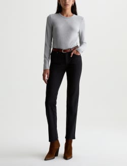 Sandra Jean Super Black Low-Rise Straight WOMENS BOTTOMS Photo 2