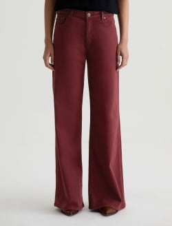 Saige Wide Leg Cranberry Mid-Rise Fit WOMENS BOTTOMS Photo 3