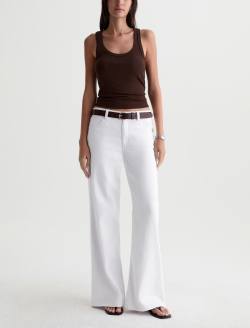 Saige Wide Leg Jean Gallery White Mid-Rise Fit WOMENS BOTTOMS Photo 2