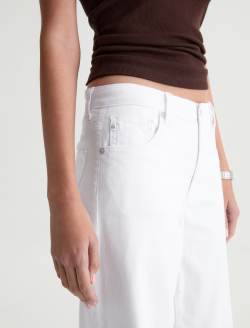 Saige Wide Leg Jean Gallery White Mid-Rise Fit WOMENS BOTTOMS Photo 4
