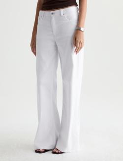 Saige Wide Leg Jean Gallery White Mid-Rise Fit WOMENS BOTTOMS Photo 6