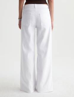 Saige Wide Leg Jean Gallery White Mid-Rise Fit WOMENS BOTTOMS Photo 8