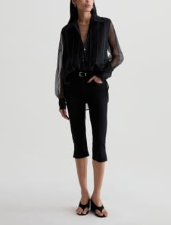 Maisie Jean Super Black Mid-Rise Capri WOMENS BOTTOMS Photo 2