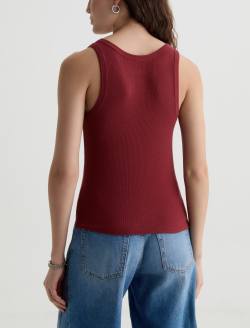 Ashley Tank Adobe Clay Essentials Rib Knit  WOMENS TOPS Photo 8
