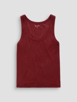 Ashley Tank Adobe Clay Essentials Rib Knit  WOMENS TOPS Photo 1