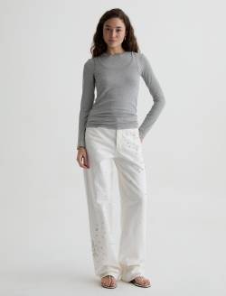 Ashley Tank Heather Grey Essentials Rib Knit  WOMENS TOPS Photo 5