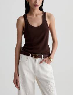 Ashley Tank Oak Barrel Essential Rib Knit WOMENS TOPS Photo 2