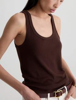Ashley Tank Oak Barrel Essential Rib Knit WOMENS TOPS Photo 3