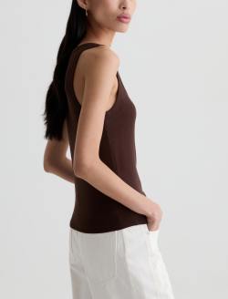 Ashley Tank Oak Barrel Essential Rib Knit WOMENS TOPS Photo 4