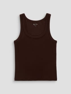 Ashley Tank Oak Barrel Essential Rib Knit WOMENS TOPS Photo 1