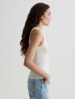 Ashley Tank Powder Essentials Rib Knit  WOMENS TOPS Photo 4