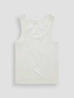 Ashley Tank Powder Essentials Rib Knit  WOMENS TOPS Photo 1