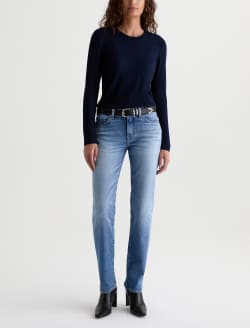 Julia Long Sleeve Deep Trenches Essentials Rib Top WOMENS TOPS Photo 5