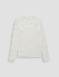 Julia Long Sleeve Powder Essentials Rib Top WOMENS TOPS Photo 1