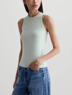 Michelle Top Summer Vine High-Neck Tank WOMENS TOPS Photo 7