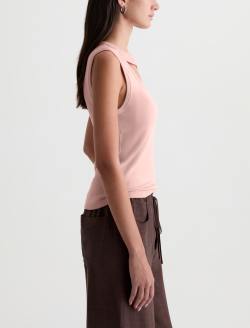 Miah Top Sparkling Rose Cut-Out Tank WOMENS TOPS Photo 4