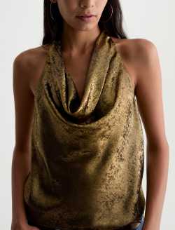 Kacey Top Wild Light Draped Neck Sleeveless Blouse WOMENS TOPS Photo 3