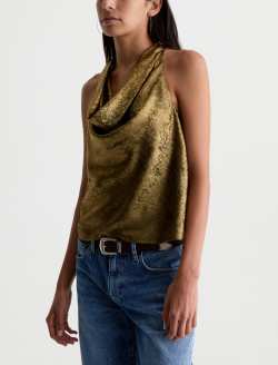 Kacey Top Wild Light Draped Neck Sleeveless Blouse WOMENS TOPS Photo 6