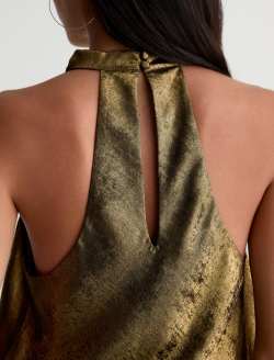 Kacey Top Wild Light Draped Neck Sleeveless Blouse WOMENS TOPS Photo 7