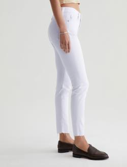 Farrah Skinny Ankle White Mid-Rise Skinny Ankle AG Cloud Soft Denim™ WOMENS BOTTOMS Photo 4