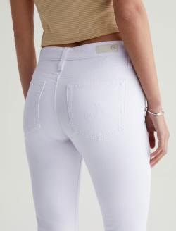 Farrah Skinny Ankle White Mid-Rise Skinny Ankle AG Cloud Soft Denim™ WOMENS BOTTOMS Photo 7
