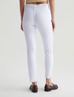 Farrah Skinny Ankle White Mid-Rise Skinny Ankle AG Cloud Soft Denim™ WOMENS BOTTOMS Photo 8