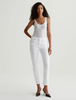 Ex-Boyfriend Slim 1 Year Classic White AG-ed™ Slouchy Slim AG Cloud Soft Denim™ WOMENS BOTTOMS Photo 1