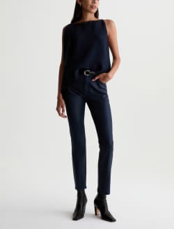 Mari Jean Ltt Lt Deep Trenches Mid-Rise Slim Straight WOMENS BOTTOMS Photo 2