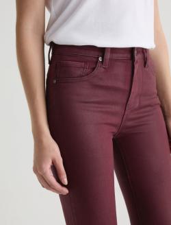 Mari Leatherette Winery Mid-Rise Slim Straight WOMENS BOTTOMS Photo 4