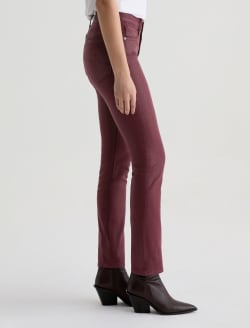 Mari Leatherette Winery Mid-Rise Slim Straight WOMENS BOTTOMS Photo 5