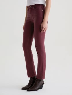 Mari Leatherette Winery Mid-Rise Slim Straight WOMENS BOTTOMS Photo 6