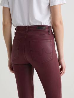Mari Leatherette Winery Mid-Rise Slim Straight WOMENS BOTTOMS Photo 7